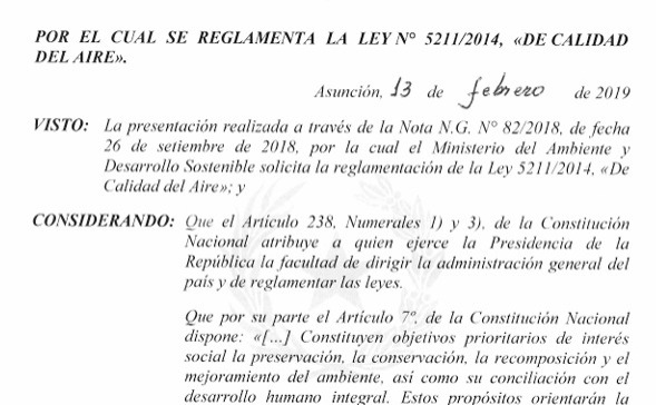 Decreto Número 1269/2019